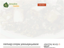 Tablet Screenshot of jerusalemgarden.net